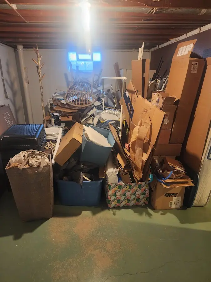 Roll-off dumpster container at job site for Roll Off Dumpster Rental in Beekman